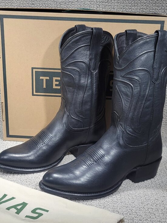 Tecovas The Cartwright Men\'s US Size 11D Midnight Cowhide Cowboy Boots main image 8